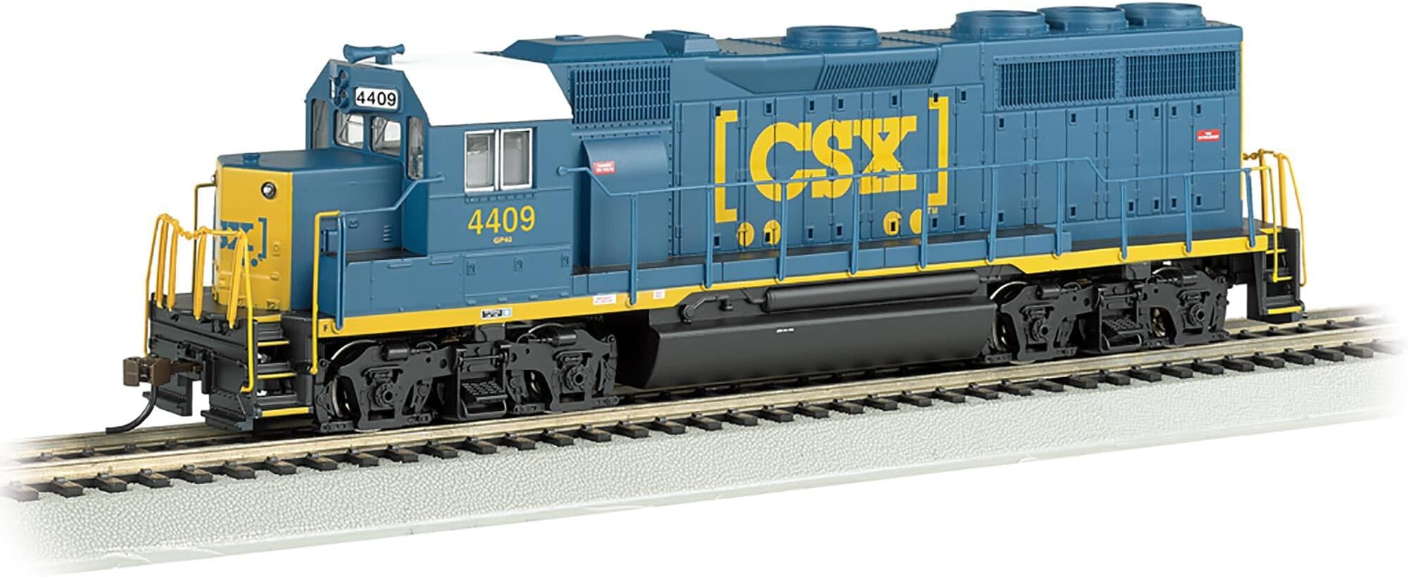 Trains EMD GP40 Dcc Ready Diesel Locomotive CSX #4409 (Dark Future) - HO Scale, Prototypical Blue