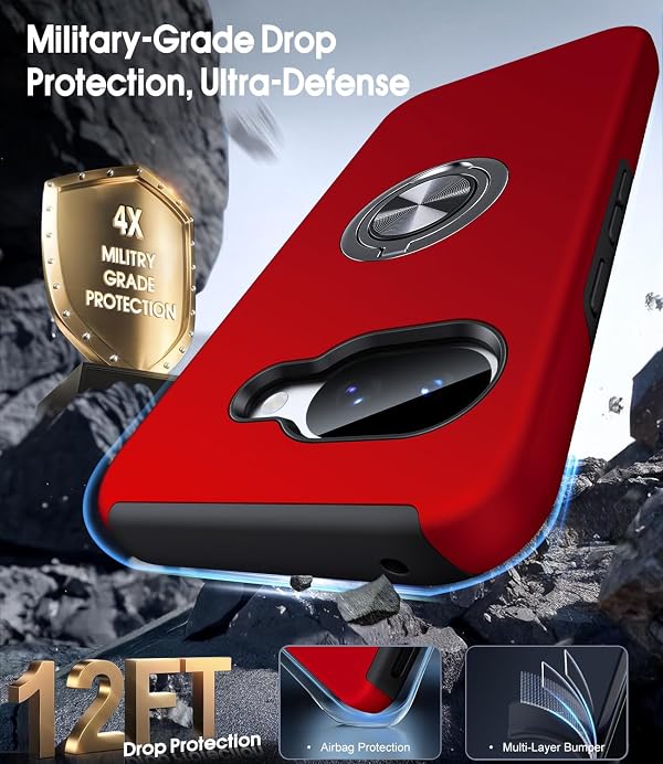 JAME for Google Pixel 10a Case with Ring Stand Shockproof Slim Phone Case by JAME - Used condition - Image 5