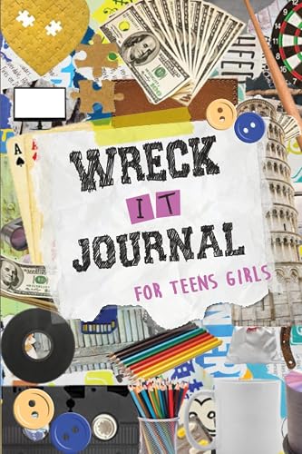 Wreck It Journal For Teens Girls: Creative Book with Funny Cute and Challenging Tasks to Complete for Teen and Kids