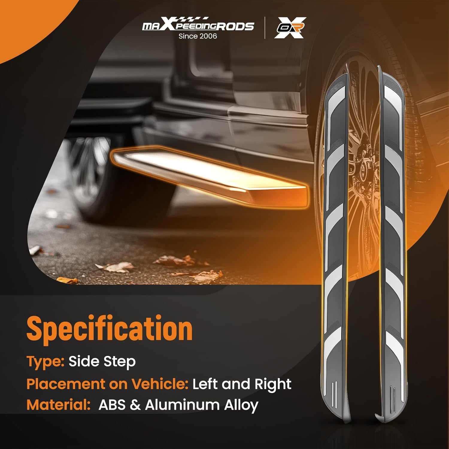 maXpeedingrods Running Boards Compatible with Honda CR-V CRV 2017 2018 2019 2020 2021 2022, Aluminum Alloy Side Steps Nerf Bars with Non-Slip Surface