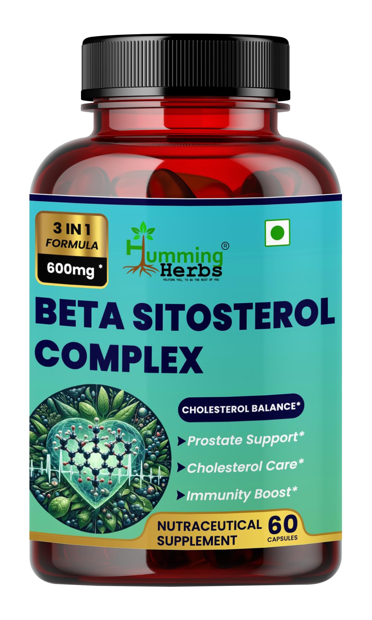 Humming Herbs Beta Sitosterol Complex 600mg - Prostate & Cholesterol Health Support - With Inositol & Alpha Lipoic Acid (B0CRR4CFLL) Amazon Price History, Amazon Price Tracker