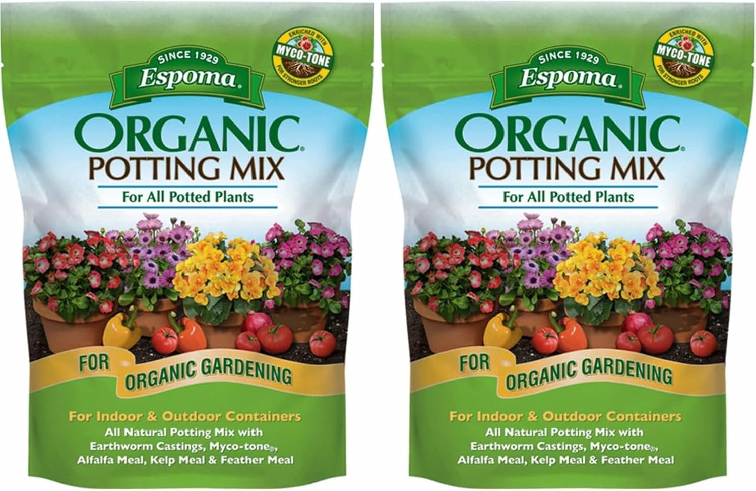 Espoma AP8 8-Quart Organic Potting Mix (2-Pack)