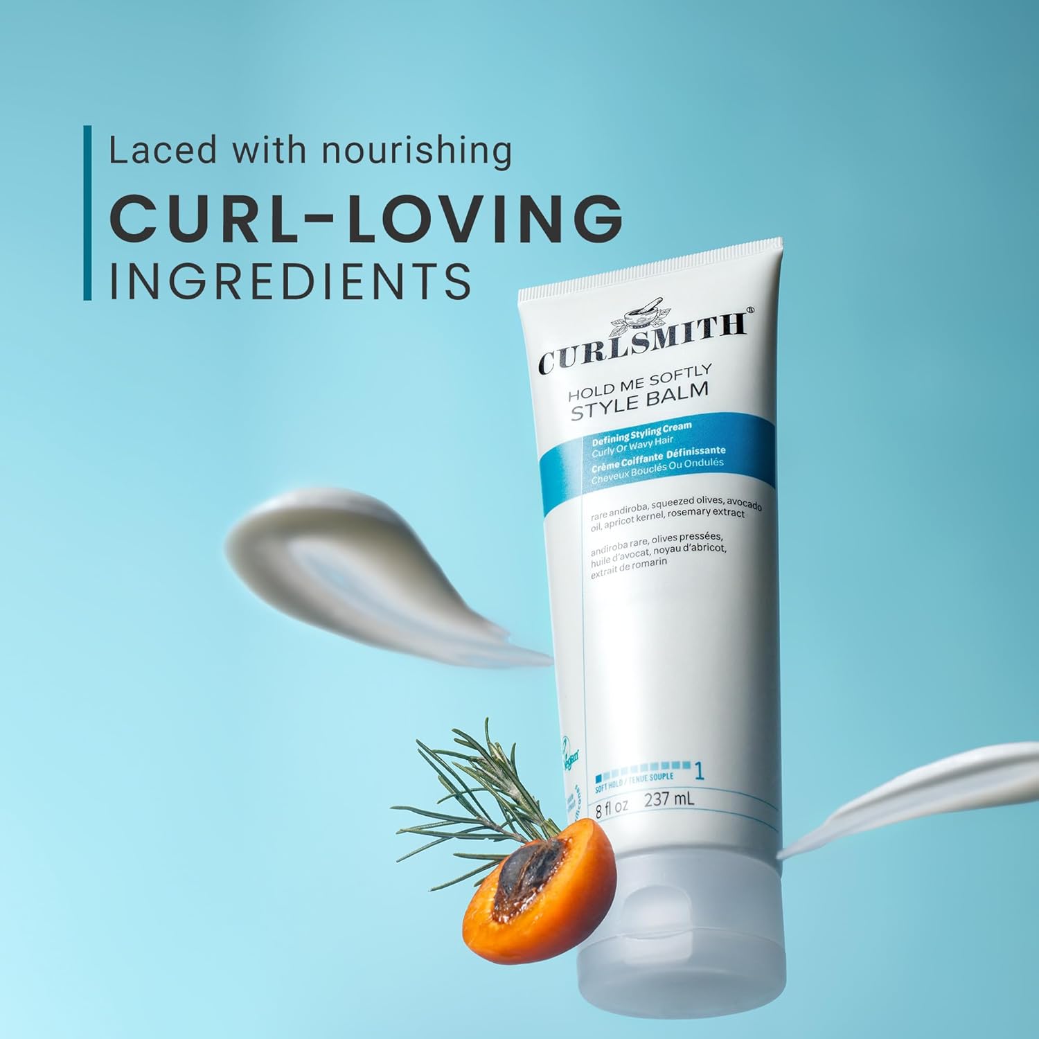 CURLSMITH Hold Me Softly Style Balm - Curl Enhancing, Soft Hold Curl Cream, Lightweight, No Crunch Curl Cream, For All Curl Types, Vegan & Cruelty Free - Image 4