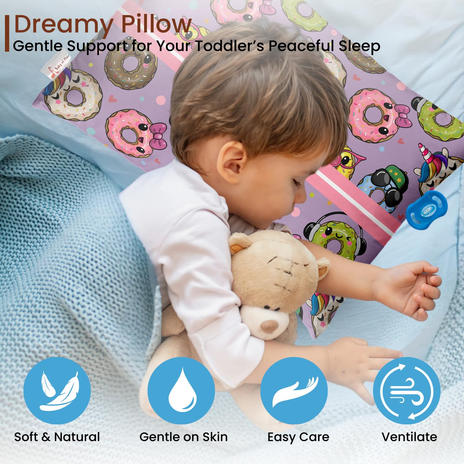 Baby of Mine Personalized Pillow for Kids – Custom Name, Super Soft Cotton Kids Cushion for 5 Years Old Kids, Adorable Prints - Image 4 thumbnail