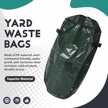 Compost Bin,Yard Waste Bag, Reusable Heavy Duty Garden Leaf Waste Bag Yard Compost Bin Composting Fruit