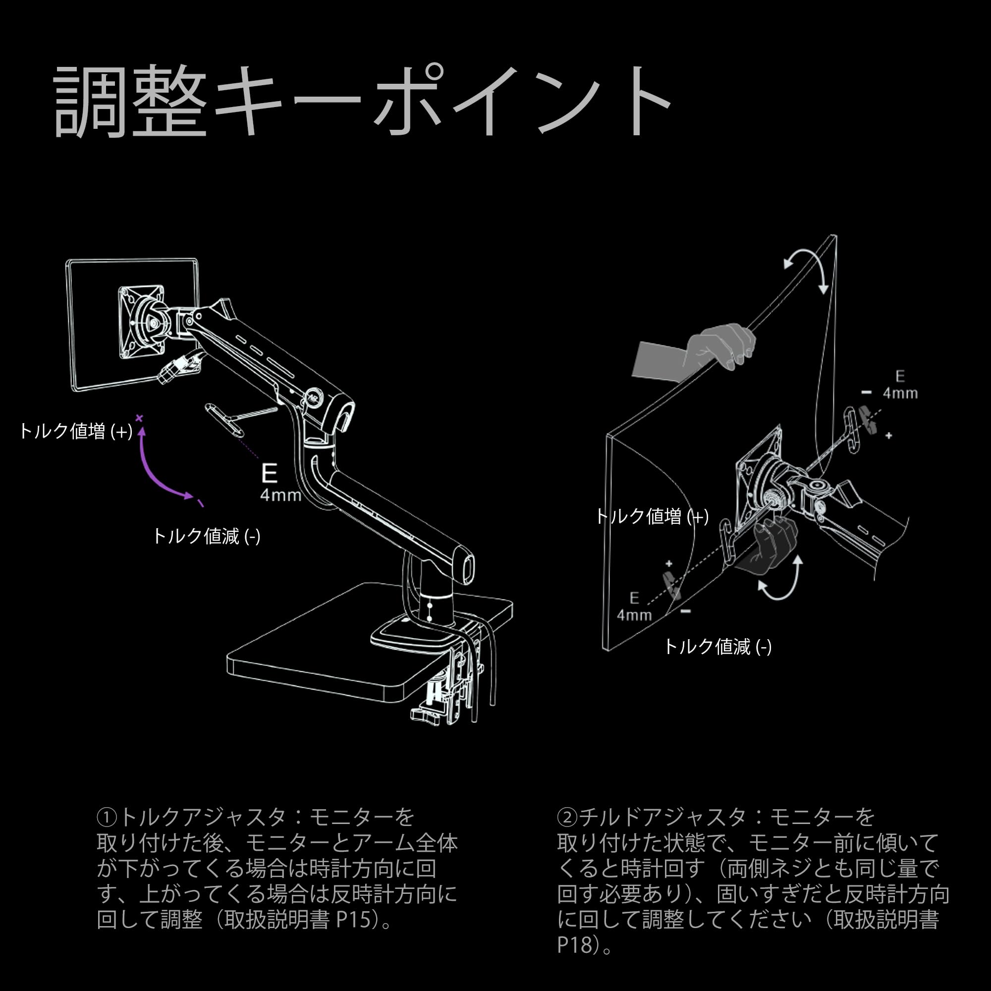 NB 大画面用モニターアーム 17-57インチ対応 高耐荷重2-20kg Amazon.co.jp: NB 大型 モニターアーム 大画面 17-57インチ対応