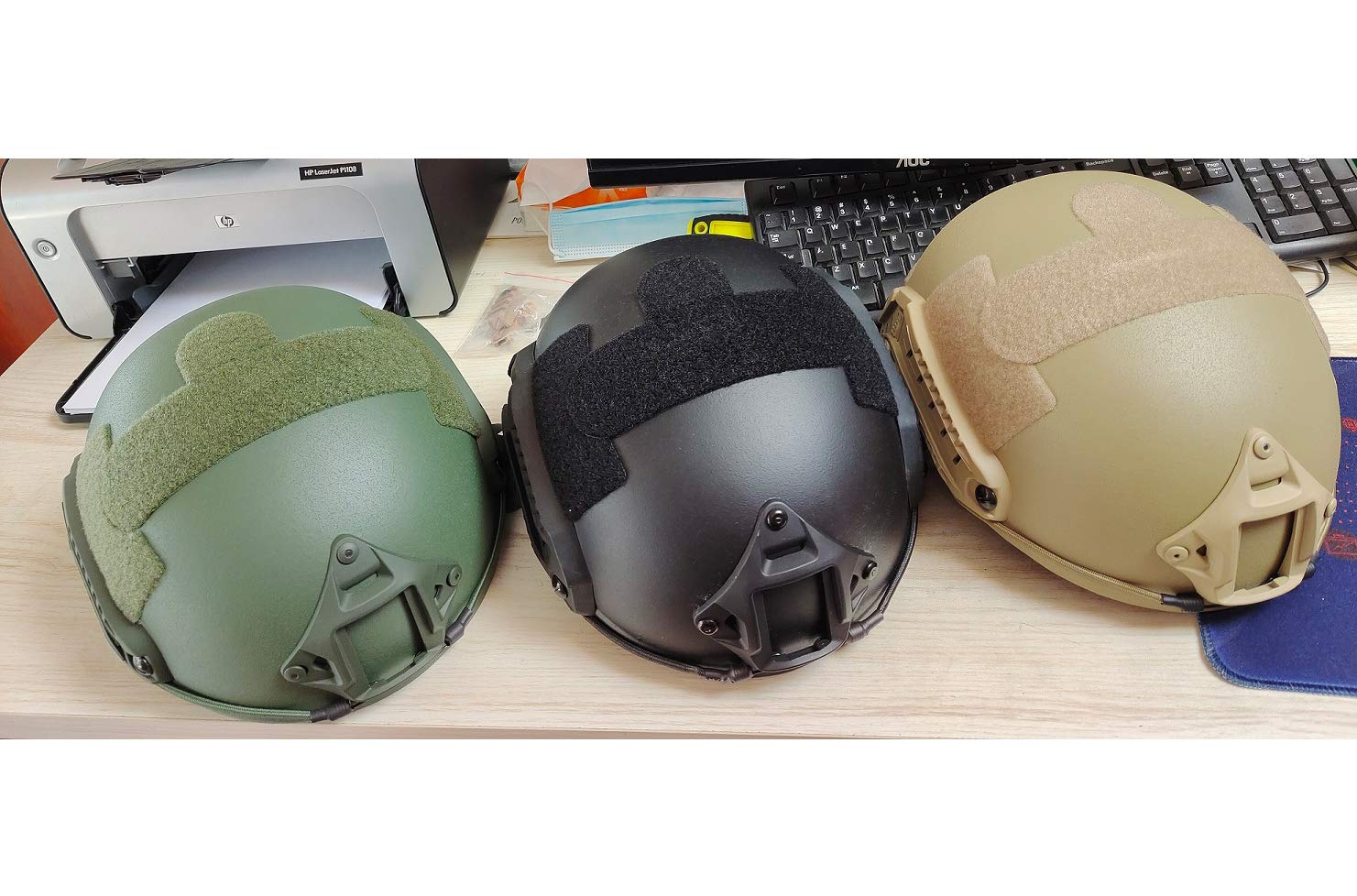 NA Tactical UHMW-PE Ballistic IIIA Bullet Proof Casco Veloce per Adulti, Unisex, Casco Antiproiettile Tattico per Militari, Forze dell'Ordine e Appassionati di Attività Tattiche