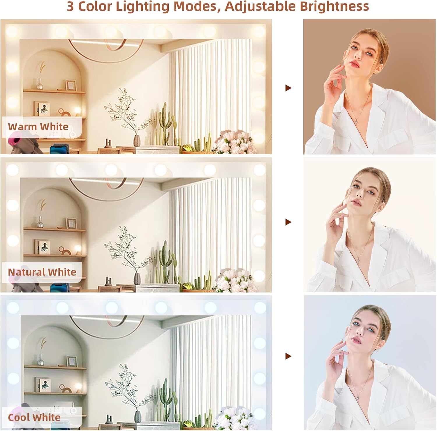 SMOOL Vanity 3 Color Lighting Modes