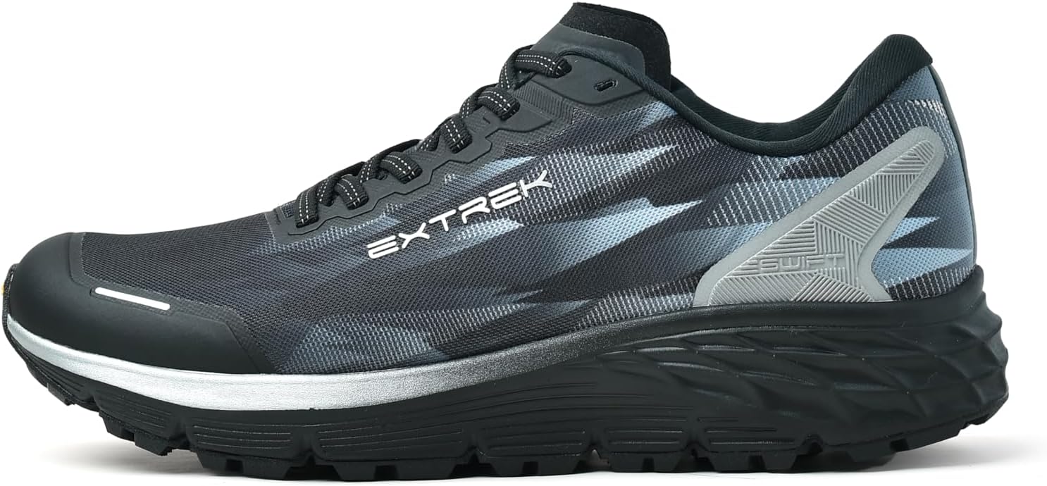 Men's Trail Running Shoes Lightweight Breathable Mesh Quick-Dry Freshness Insole EVA Midsole Cushioning Grippy Rubber XS Trek Outsole for Rugged Terrain R93701-R93702