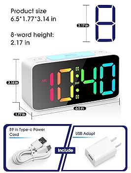 ☆子供から大人まで、自然な光と音で目覚める多彩な目覚まし時計 Amazon.co.jp: 目覚まし時計 光 目覚ましライト 間接照明 RGB