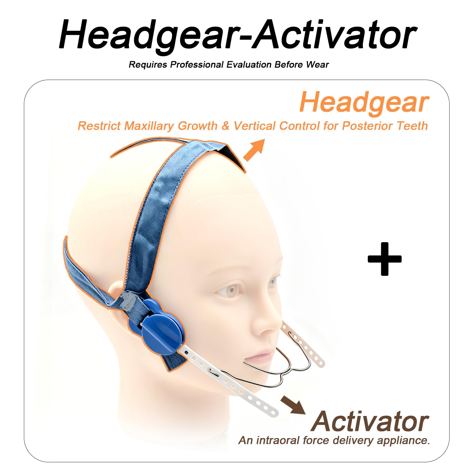 Appareil Orthodontique De Traction Extra-orale Avec Arc Externe - Dispositif De Traction Mandibulaire Pour Décubitus Latéral, Sans Déformation, Idéal Pour La Couverture Du Sol Et Le Soutien De La