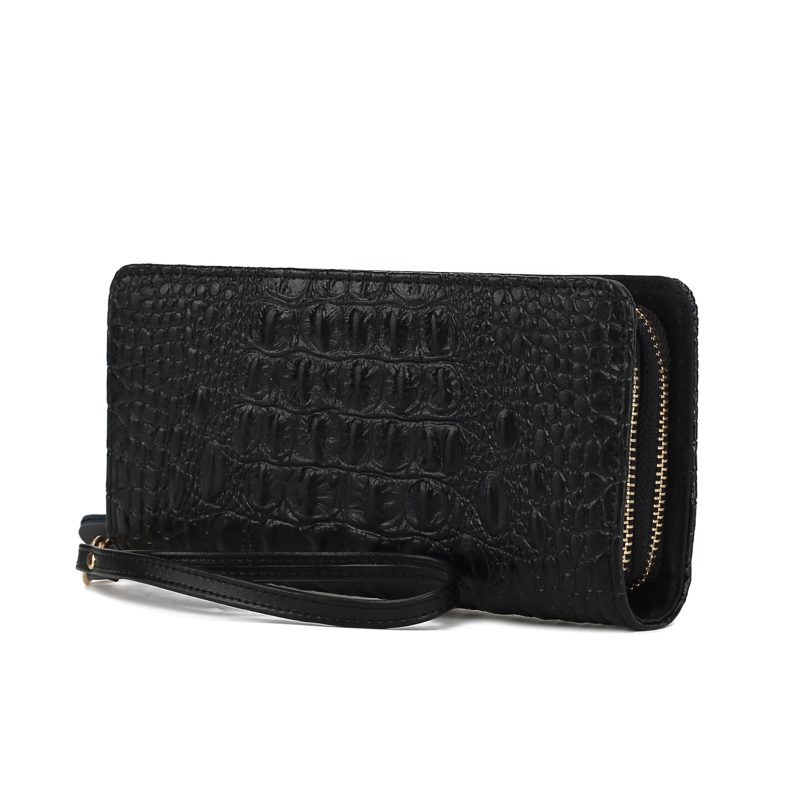 MKF Collection Wristlet Wallet for Women, Small Credit Card Holder with Zipper Coin Pocket Wallet Purse Handbag By Mia K