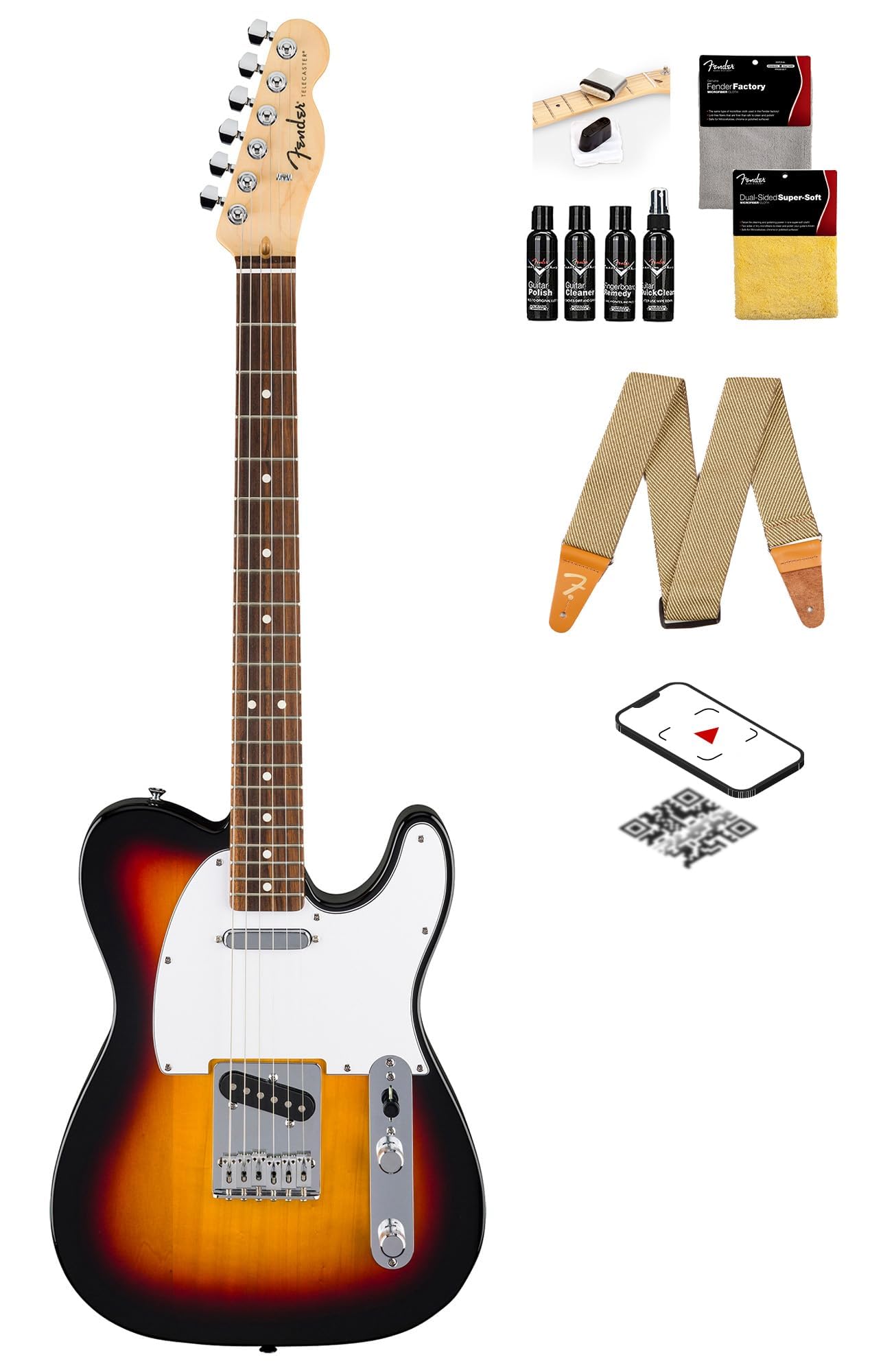 ギター Fender USA Telecaster 3ToneSunburst Amazon.com: Fender Standard Telecaster - 3-Color Sunburst Bundle