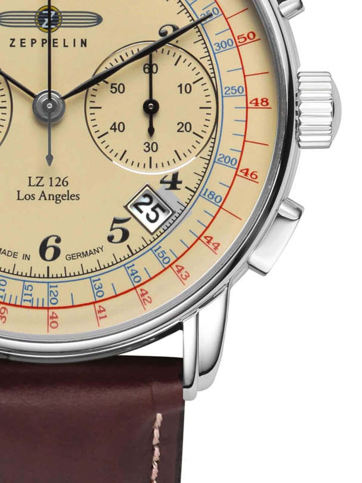 Zeppelin Herren Armbanduhr LZ126 Los Angeles Chronograph 7614-3