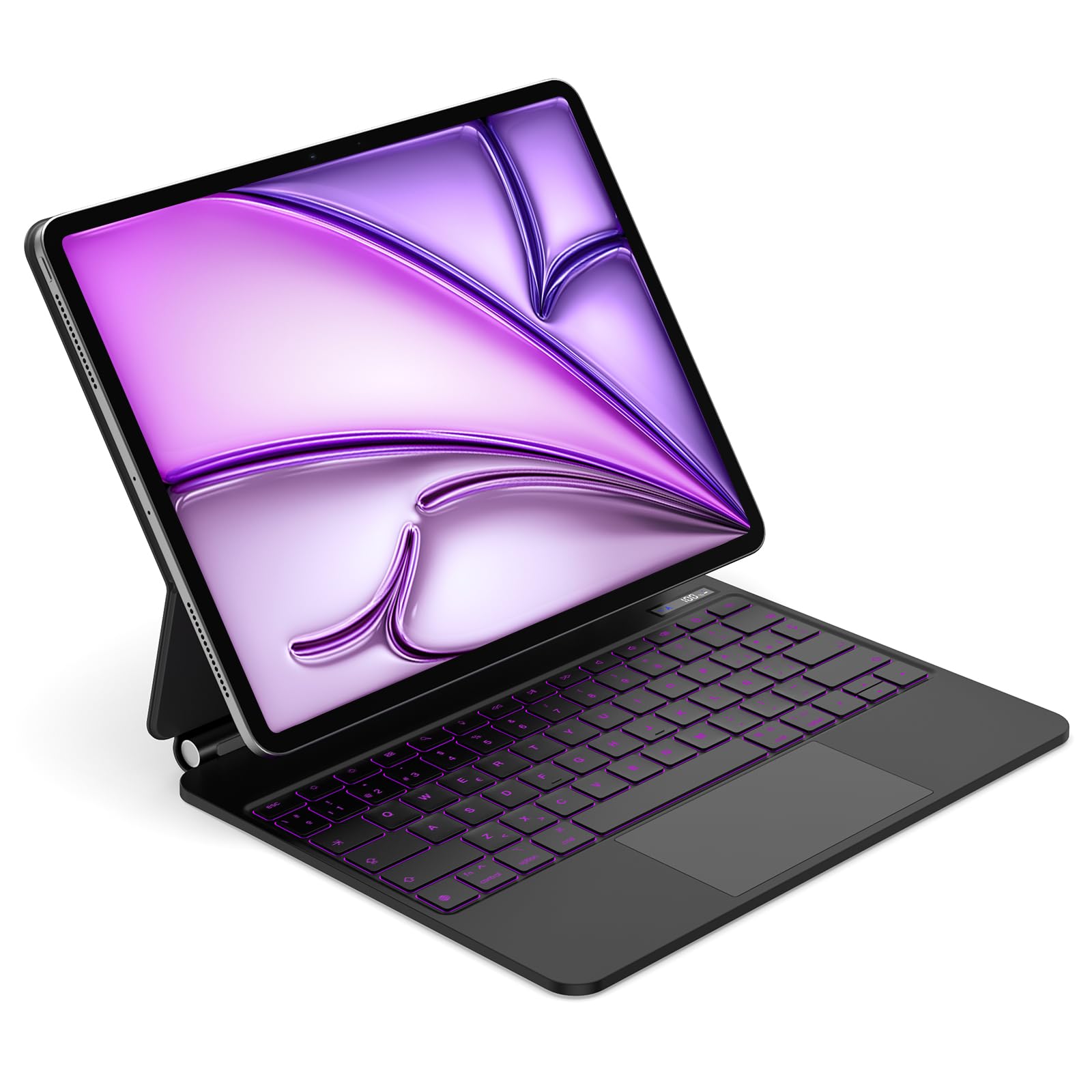 Teclado Magnético Bettdow Para IPad Air 13 (2025/2024) Y IPad Pro 12.9 – Trackpad, Pantalla Digital, Diseño Flotante (blanco)