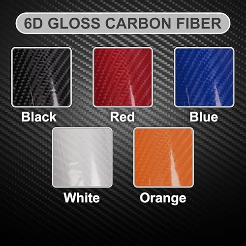 Miniatura 6 de Lypumso Rollo de vinilo de fibra de carbono 6D, película brillante para automóvil con tecnología de liberación de aire sin burbujas, decoración
