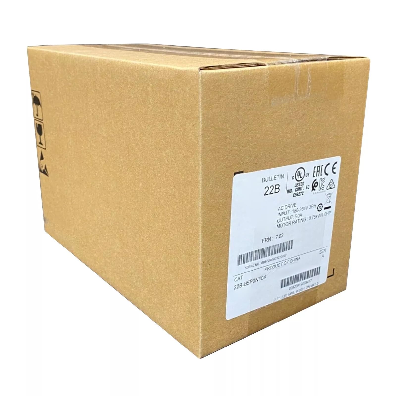 22B-B5P0N104 AC Drive 0.75 kW with One-Year Warranty