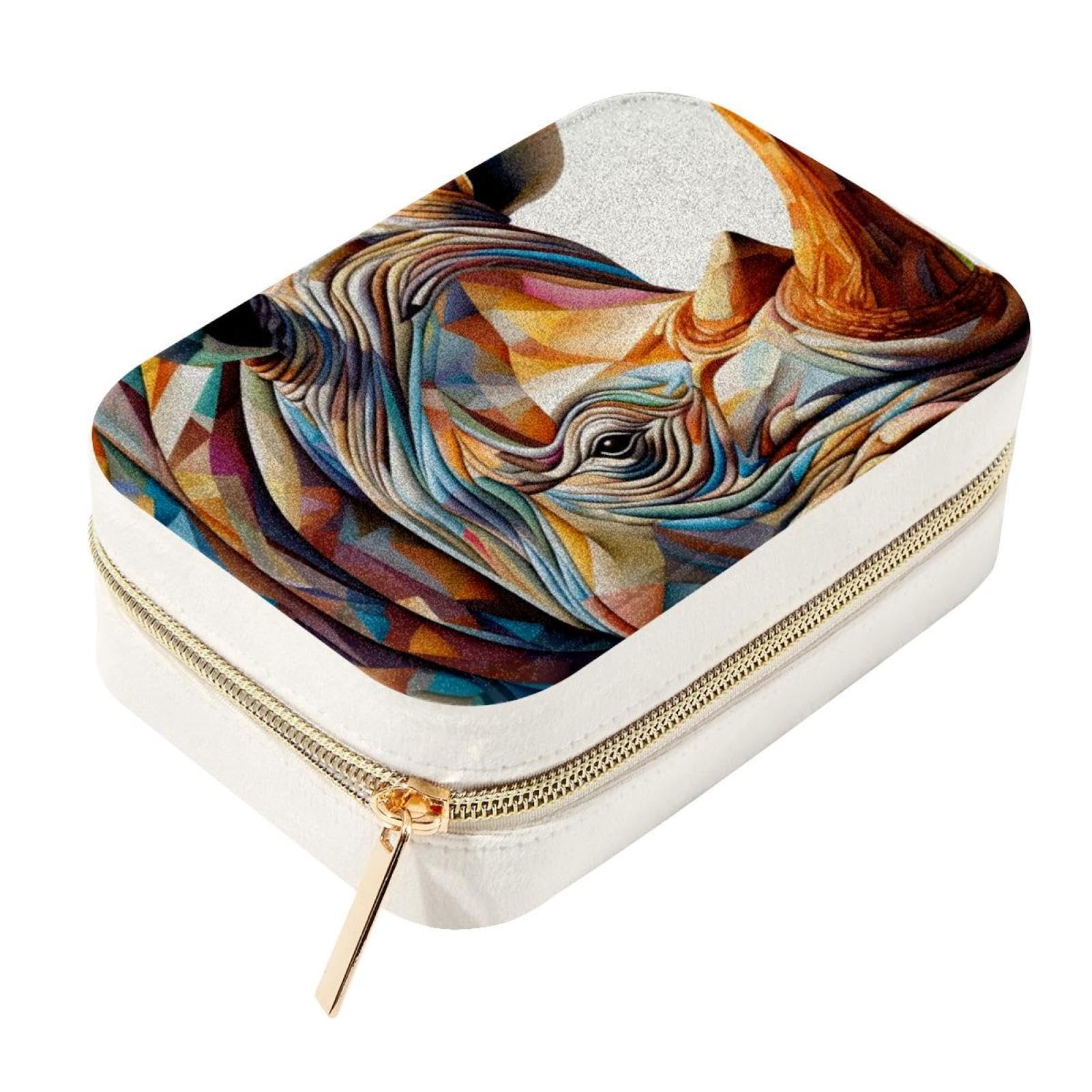 Boîte de rangement portable pour bijoux en velours compartiments amovibles