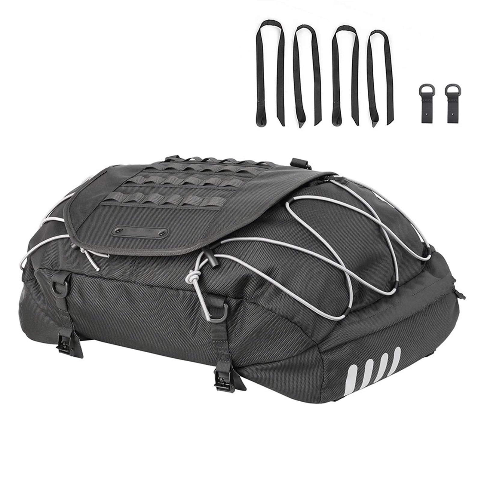 Bolsa Lateral para Casco De Moto Bolsas para Sillín Bolsa Carga Expandible para Motor, Bolsa para Portaequipajes para Deportes Motor, Bolsa Equipaje para Baúl De 35 L A 50 L