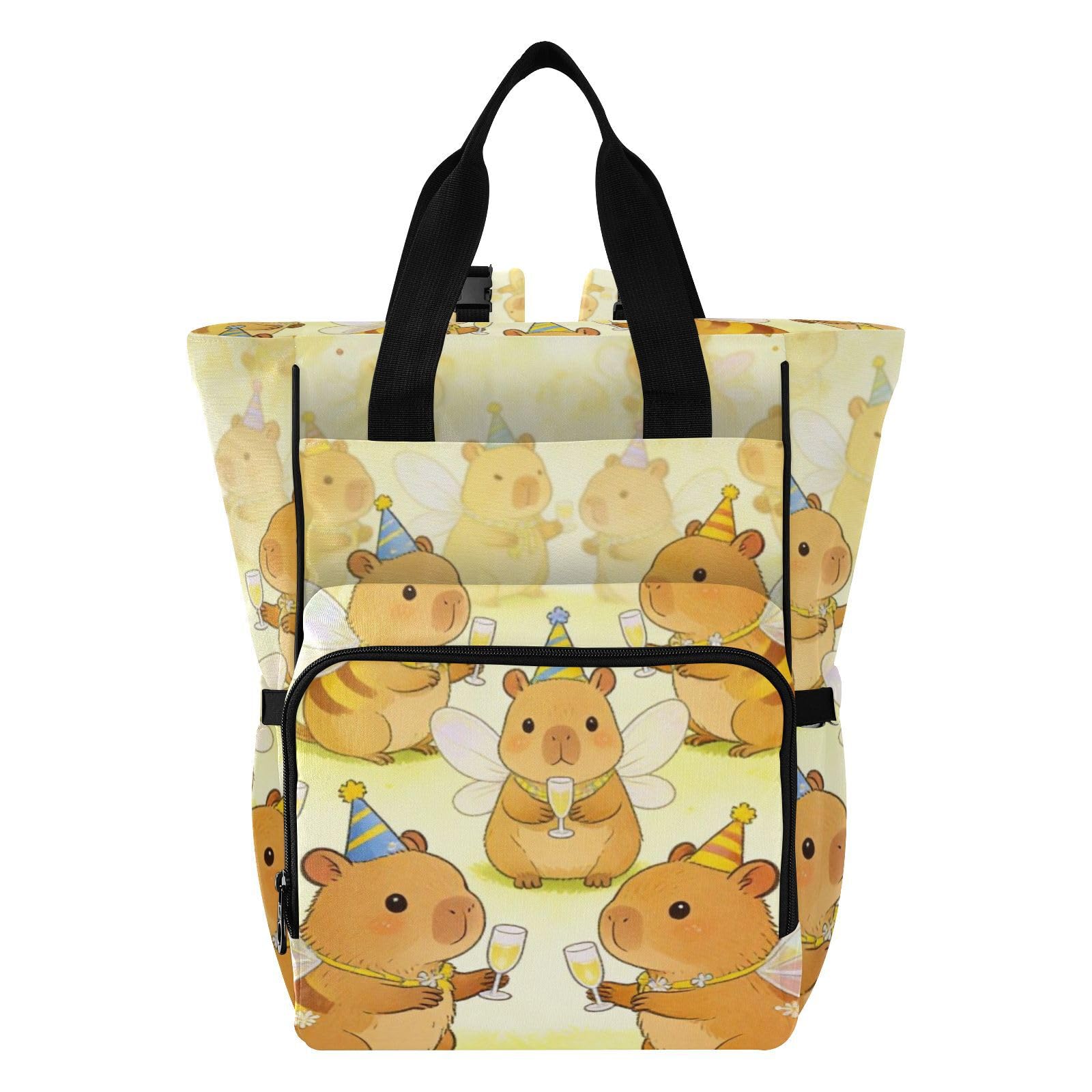 Baby Bags For Mama Funny Capybaras and Bees Cute