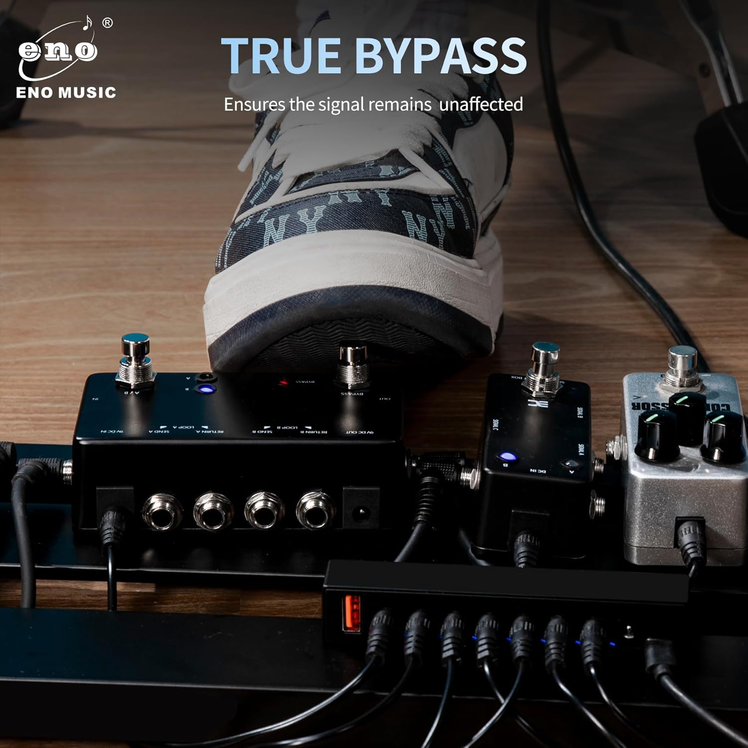 ENO MUSIC Loop Box Simple Pedals Switch Enables Switching 2 Loop Channels Mini Guitar Effect Pedals True Bypass