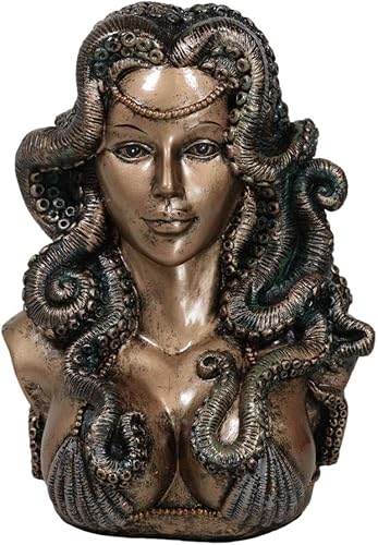 Ebros Sea Witch Seductora Diosa Cecaelia Kraken pulpo tentáculos mujer busto estatua 8.25 pulgadas de alto fantasía mitos y leyendas figura disponible en Yaxa Costa Rica