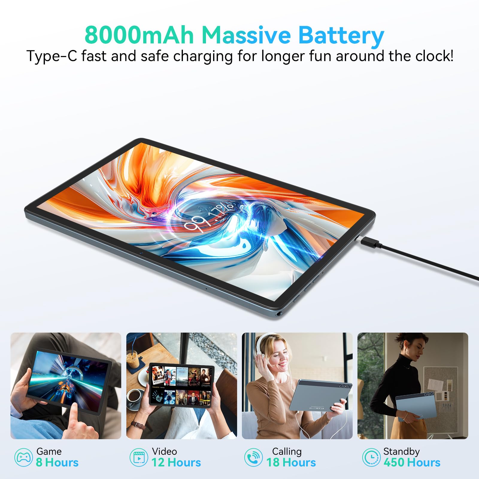 Amazon.co.jp: 2025年最新Android 14タブレット、デュアルSIM