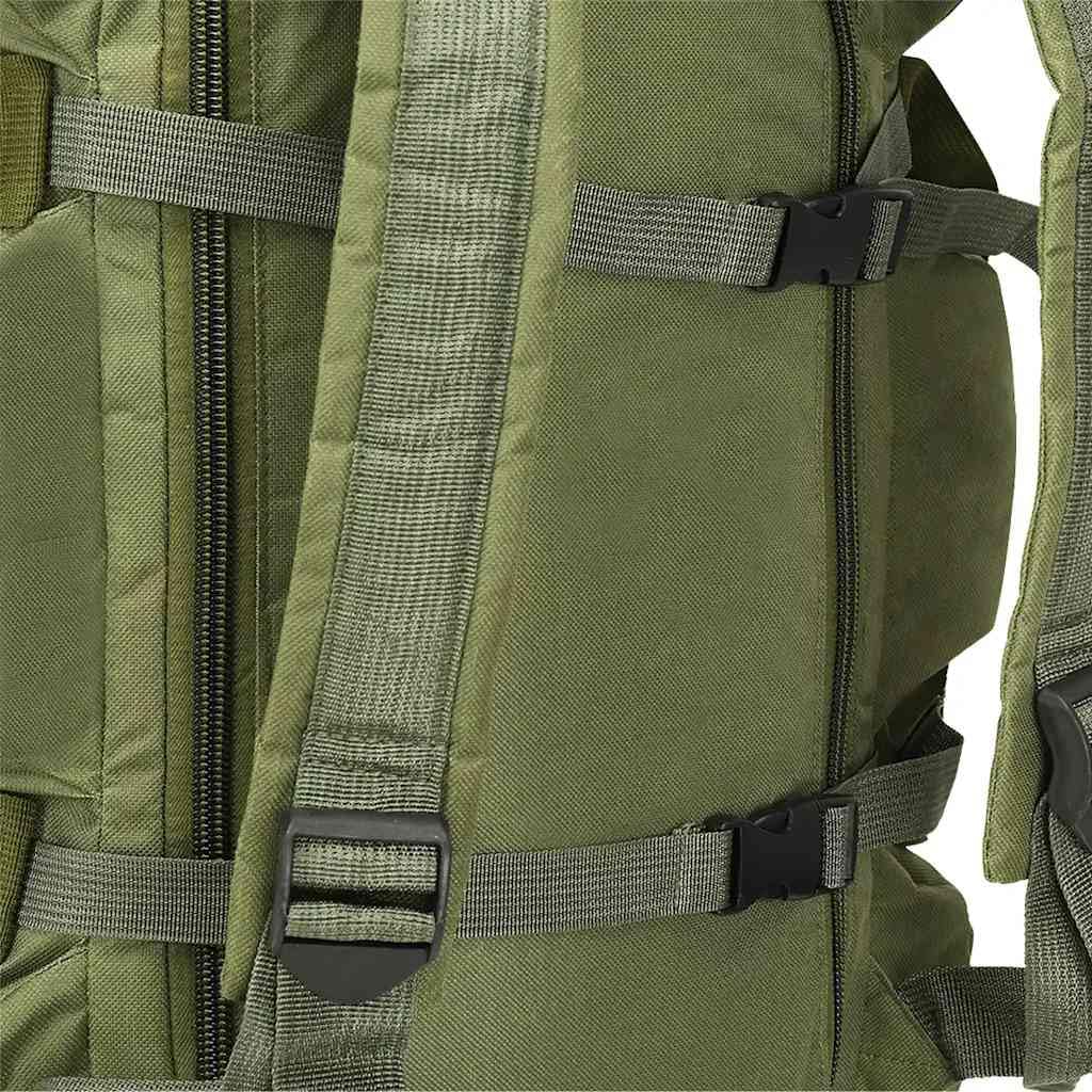 Mangloder 3-in-1 Olivgrüner Seesack aus beschichtetem Oxford-Gewebe 45 Liter Reise- und Outdoor-Tasche mit verstellbarem Schultergurt, Rucksack und Weekender für Camping, Wandern, Sport und Freizeit