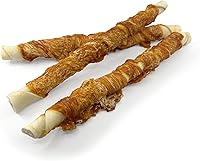 Vista 8 de Pet 'n Shape Chik 'n Hide Twist - Golosinas naturales envueltas en pollo para perros, grandes, 6