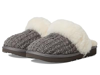 UGG Kids Cozy II Knit (Toddler/Little Kid/Big Kid) Kids Shoes Charcoal : 10 Toddler M, Suede