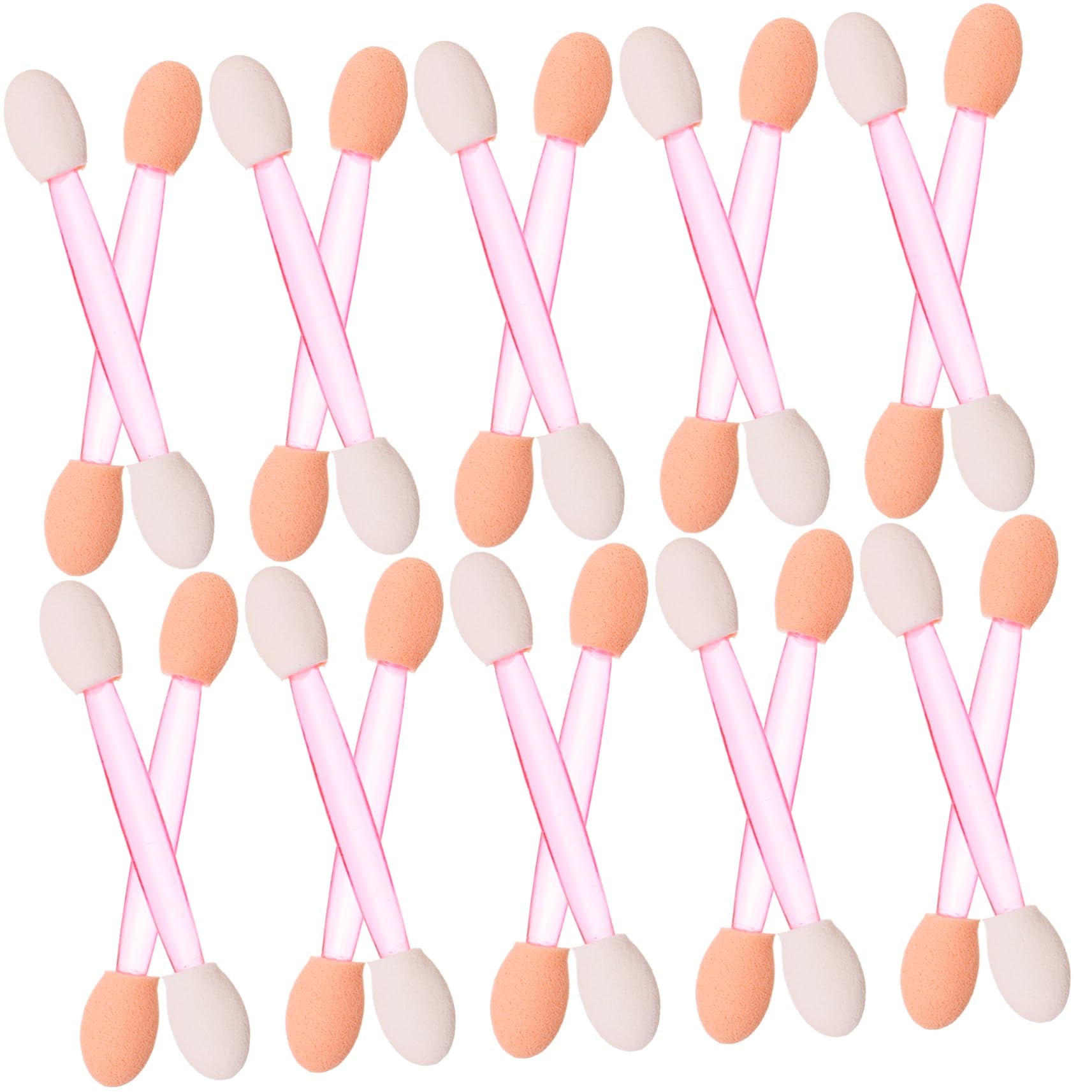 Gogogmee Eyeshadow Brush Set 100pcs Disposable Eye Shadow Sticks Soft Sponge Tips for Smooth Application