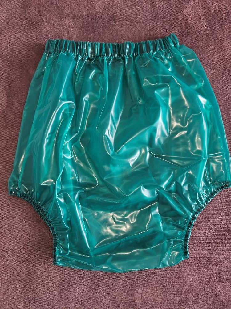 Komfort PVC Windelhose Gummihose violett transparent – Plastikwäsche