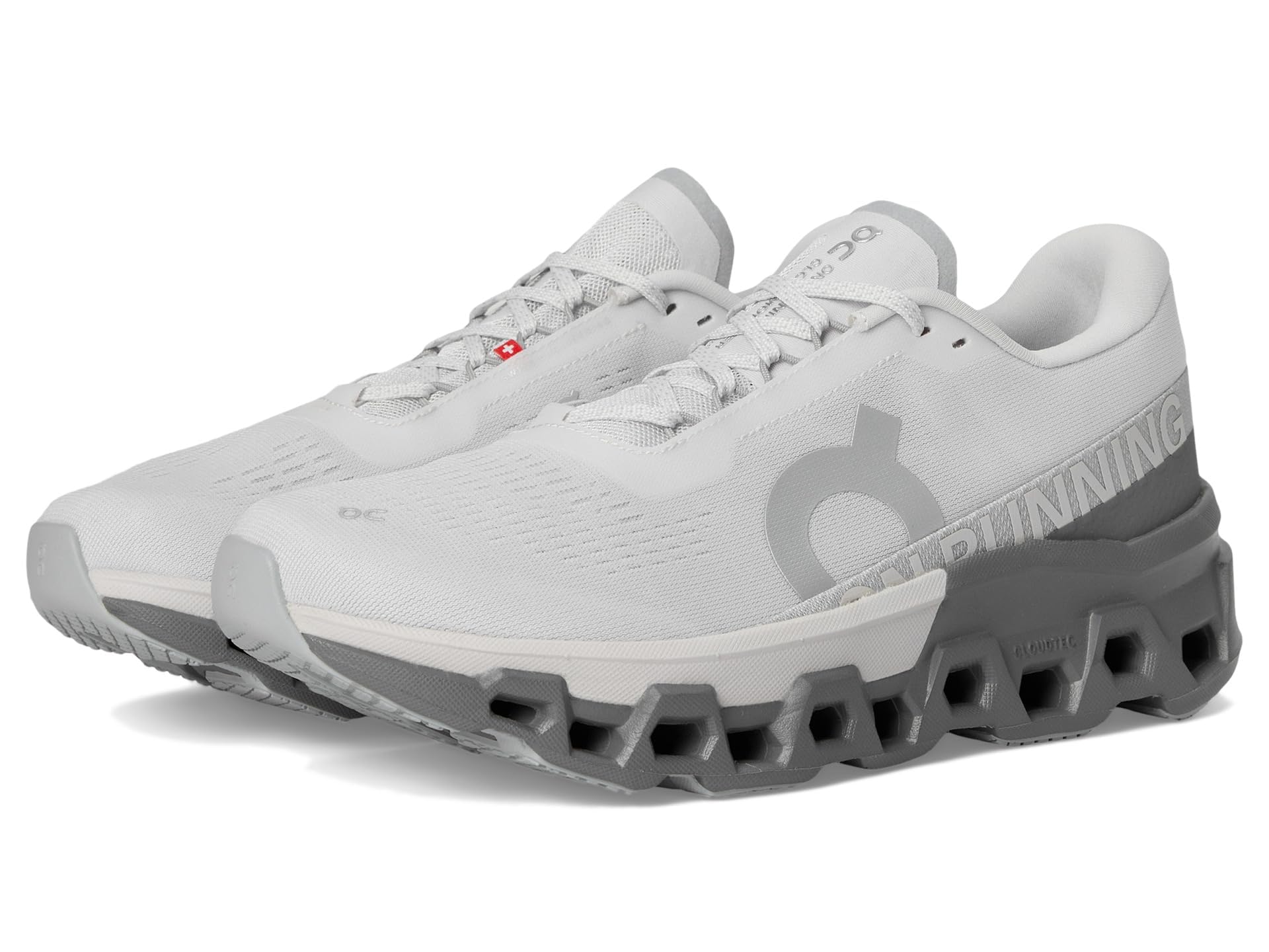 On Men's Cloudmonster 2 Sneaker, Frost/Rock, 14