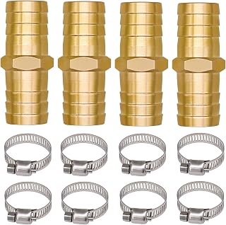 Hose Barb Fittings 3/4" Soaker Repair Splice Kit Barbed Connector, Hose Mender Fitting for Repairing Garden/Fuel Line/Drip Irrigation System/Cooler Lines