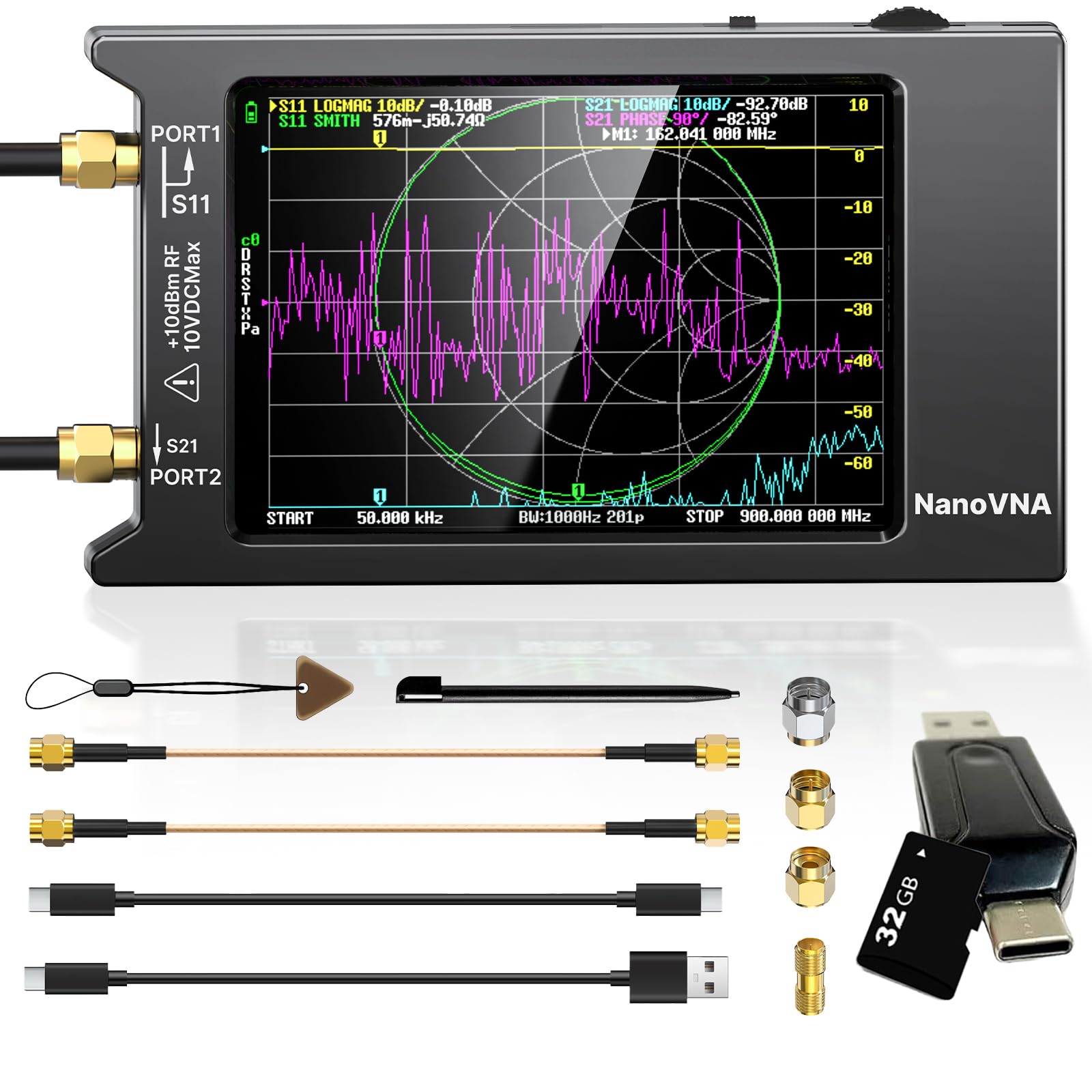 Amazon.com: AURSINC Upgrated NanoVNA-H4 Vector Network Analyzer