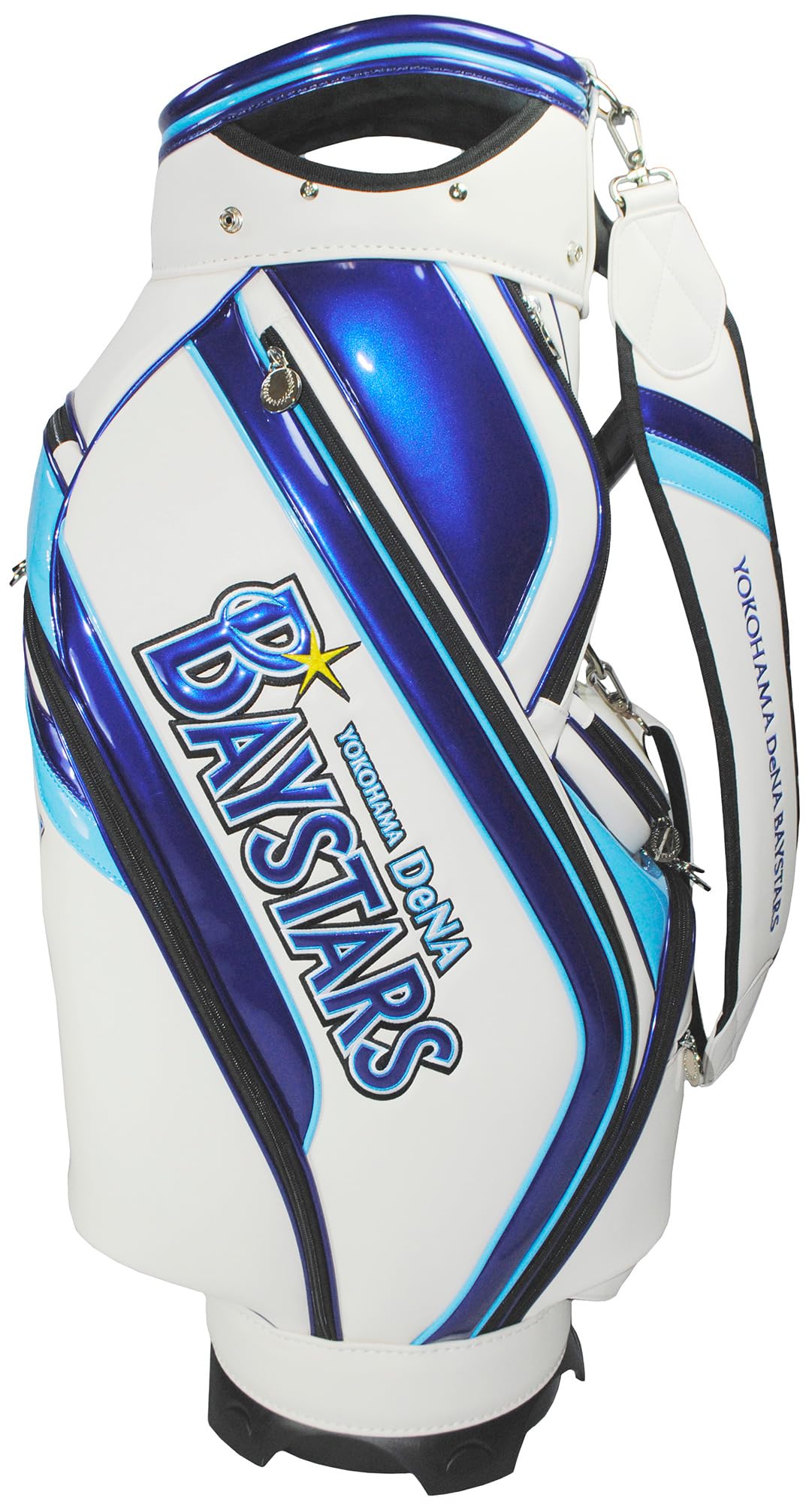 LEZAX YBCB-5412 Yokohama Dena Baystars 9.5 Type Caddy Bag, White
