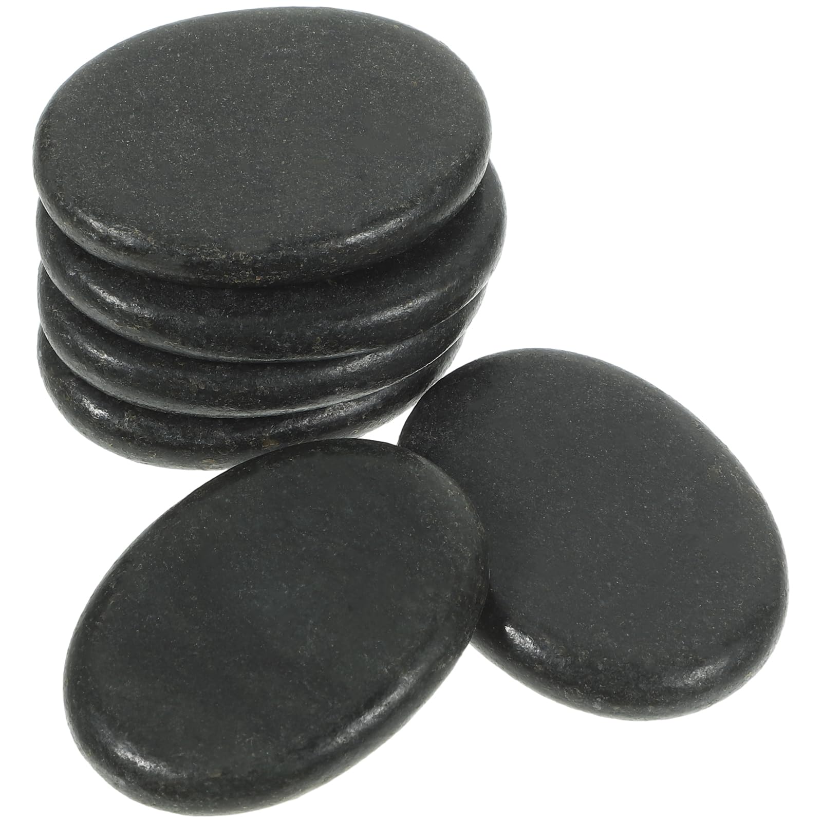 Photo 1 of Healifty 6Pcs Hot Stones Massage Stones Spa Power Natural Rocks for Body Relax