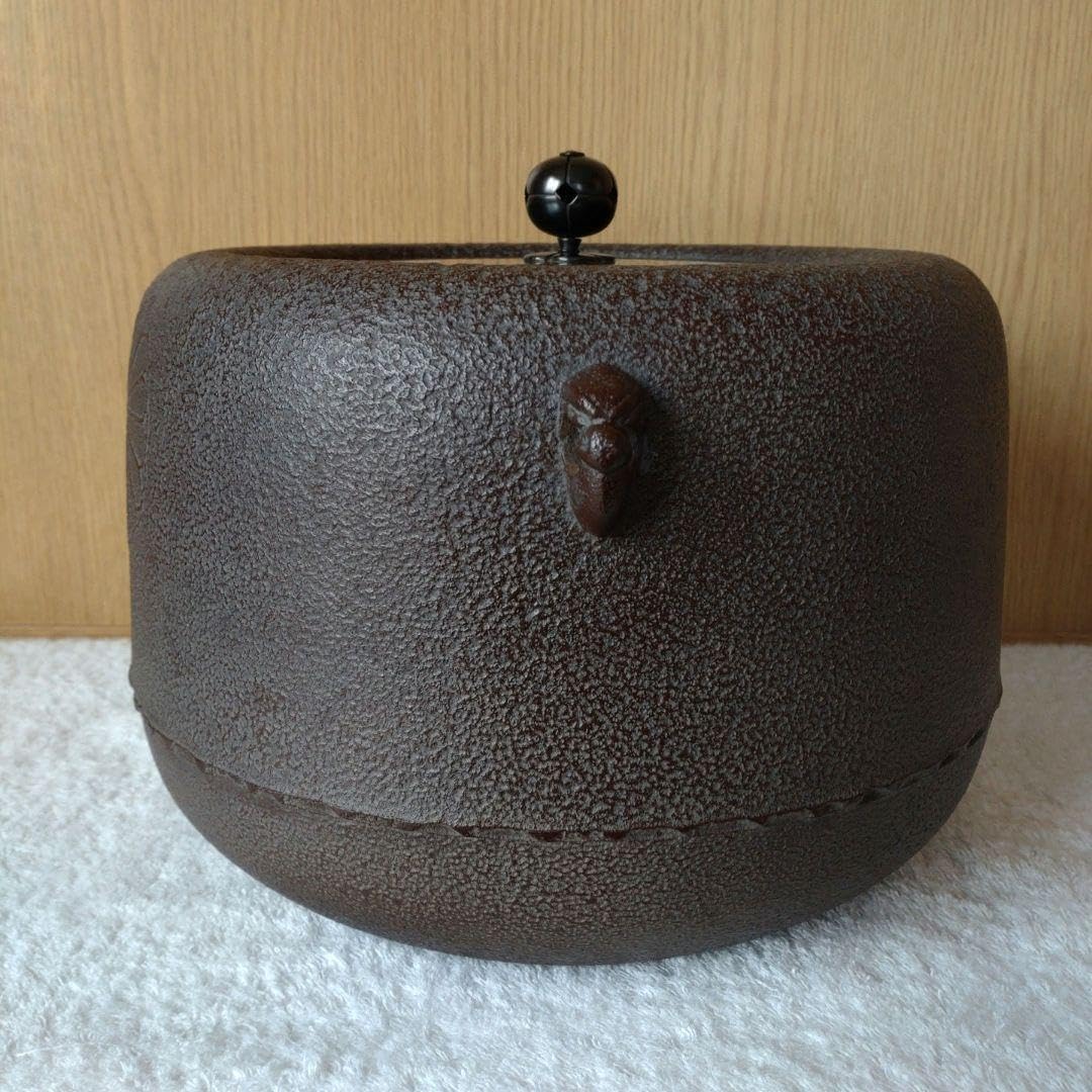 高橋敬典 茶釜 政所釜 栞共箱 茶道具 炉釜 （Amazon.co.jp: 茶釜 広口 
