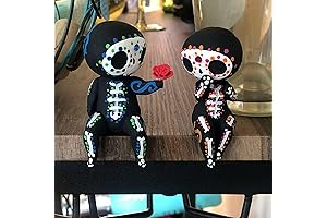 Sugar Skull Couple Statue, Decorative Elements of Mexican Culture