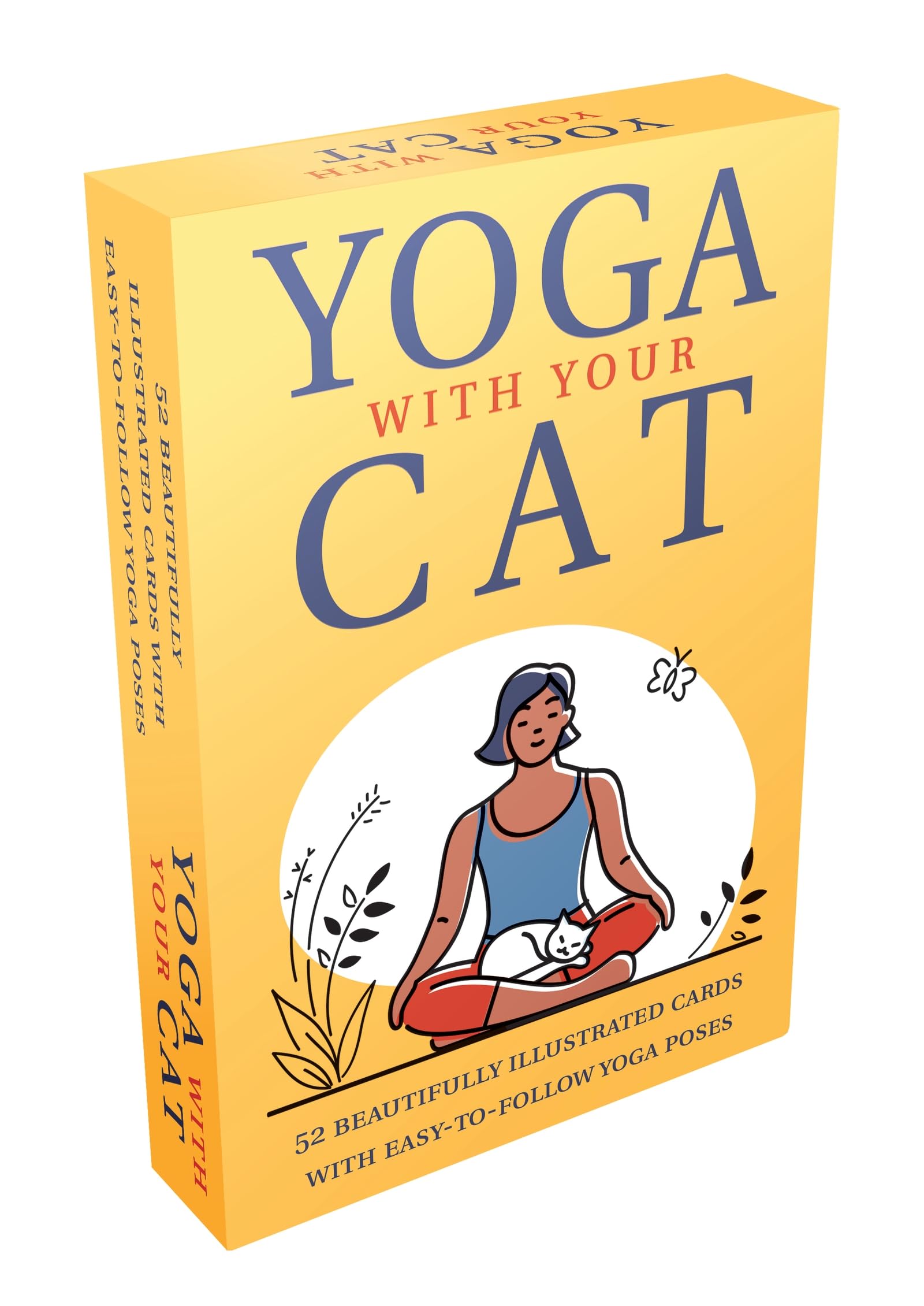 Yoga With Your Cat: 52 Cards and Booklet Featuring Purr-fect Poses for You and Your Feline Friend