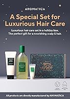 Vista 2 de AROMATICA Rosemary Hair Care Gift Set - Shampoo for Hair Growth & Heat Protection, Leave-in Treatment & Scalp Treatment - Hair Care Kit for Women