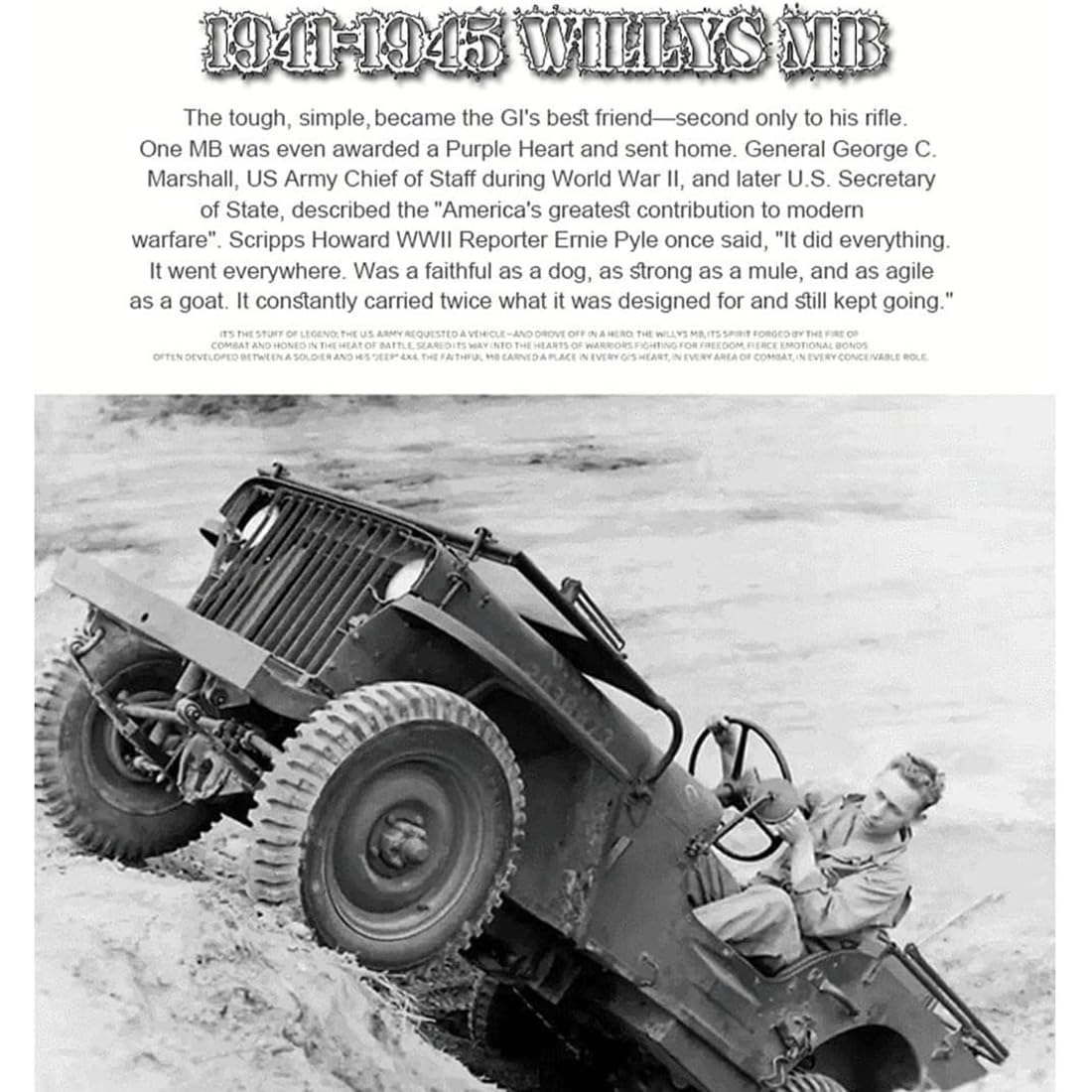 HG4-58 1:14 Militär-Jeep aus Metall, 2.4G 4WD Off-Road RC Truck with 2-Speed Gear, Multi-Function Protection & Adventure Accessories Kit, realistische Willys-Kletterauto-Nachbildung für Erwachsene