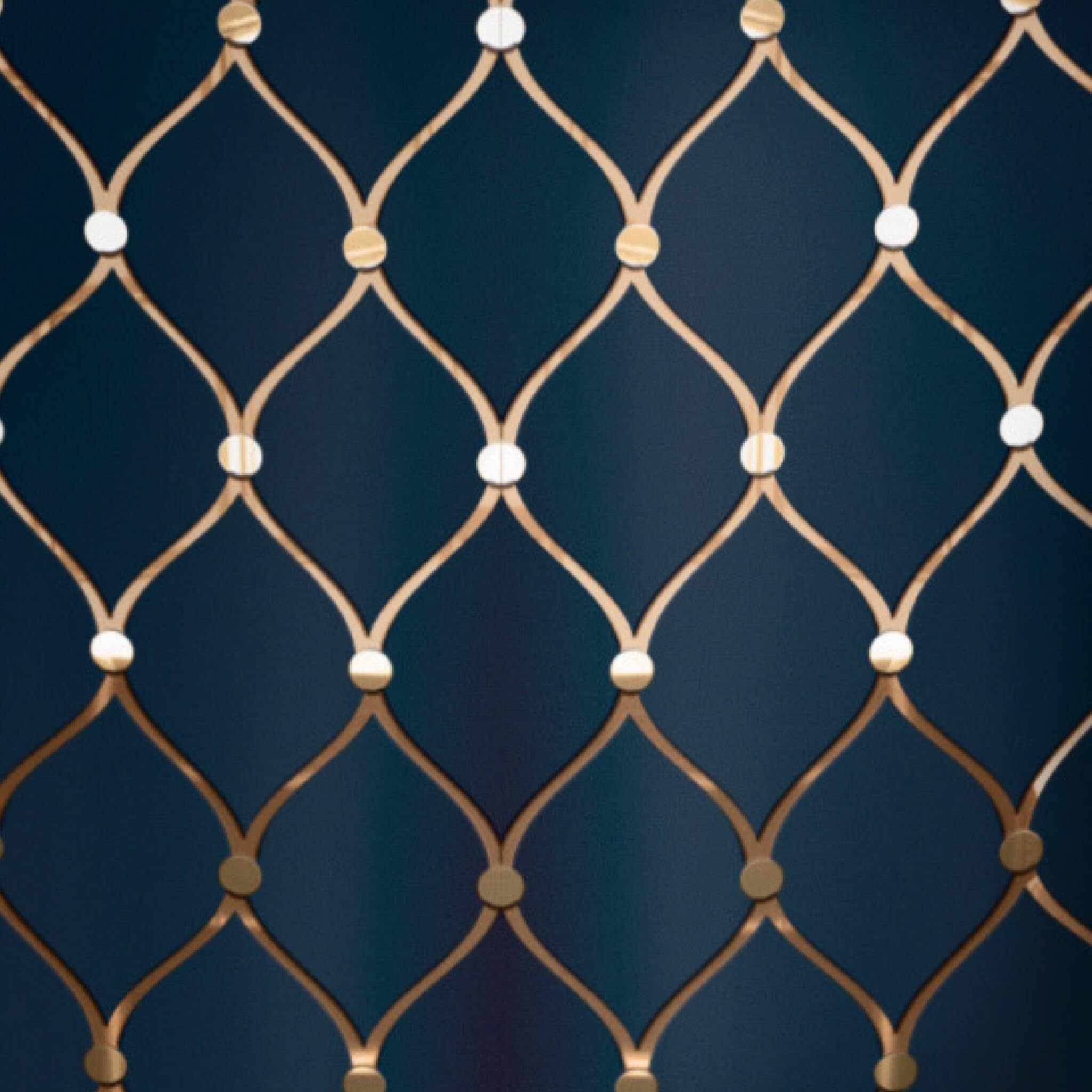 Main Street Peel and Stick Craft Paper. Navy and Gold Geometric Print -12-Pack of Luxury 17.25"x10" Panels. Embossed Paper for Art Projects, Crafts, DIY, Accent Wallpaper