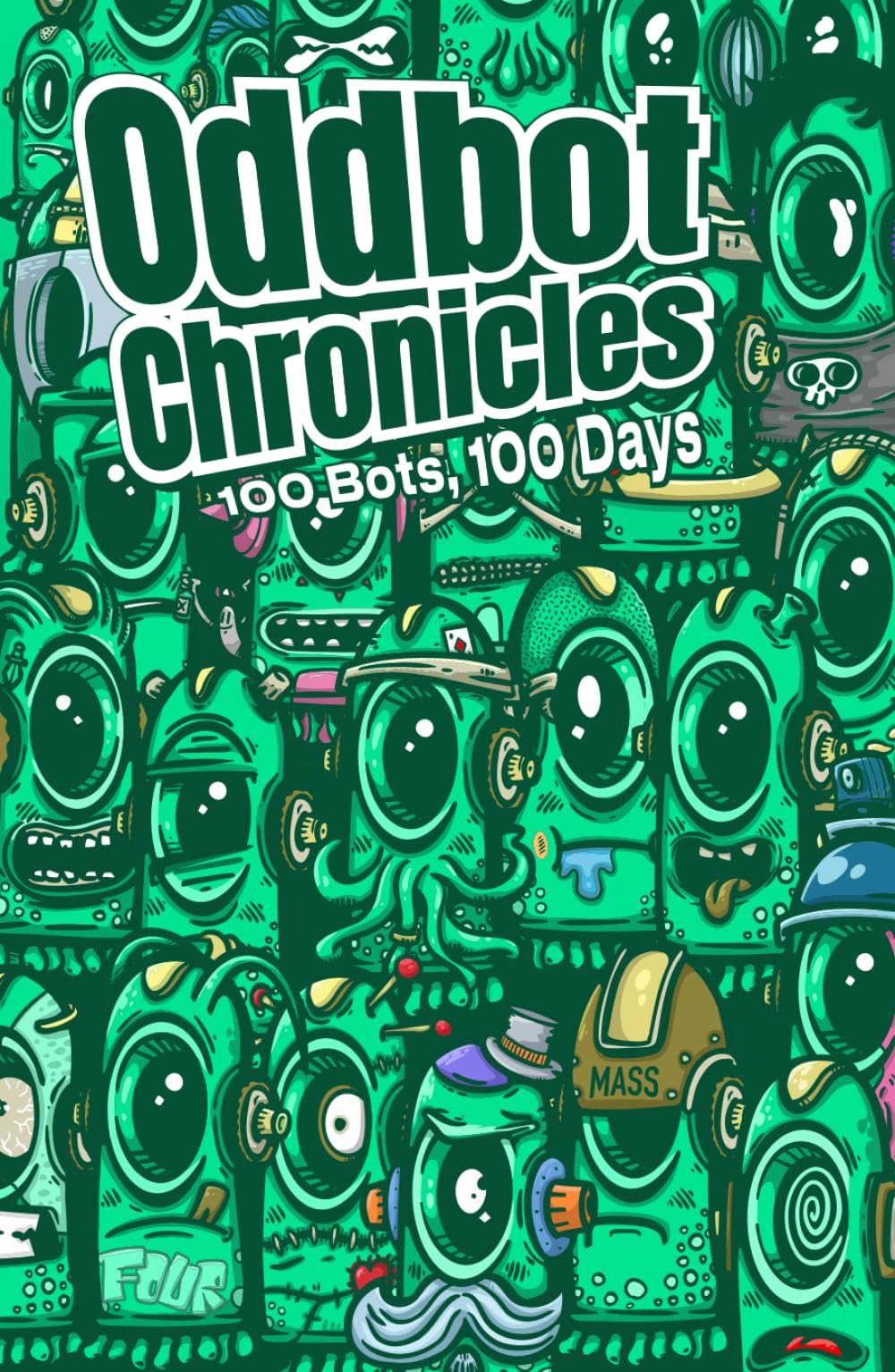 Oddbot Chronicles 100 Bots livre illustré de collection pour passionnés de robots