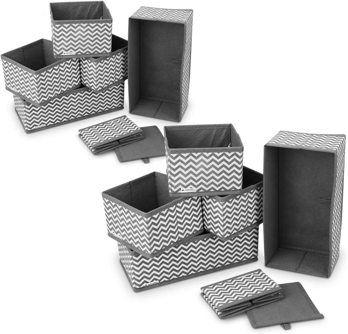 FANSU Aufbewahrungsbox Aus Stoff - Faltbarer Organizer Für Schrank & Küche