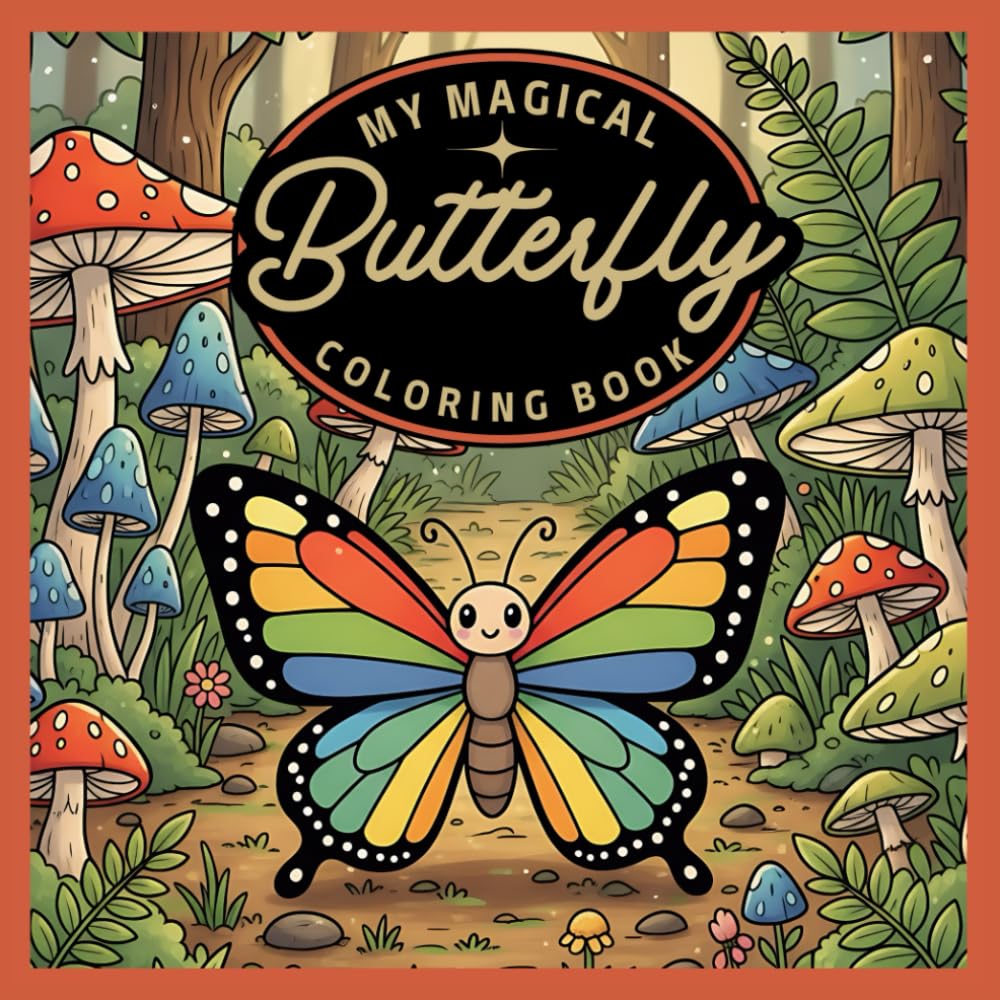 The Magical Butterfly Coloring Book: Relax and Unwind with Whimsical Butterfly Designs, Enchanted Gardens, and Dreamy Fantasy Scenes for All Ages