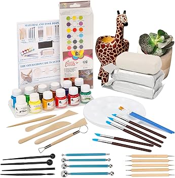Amazon.com: GGsimidale Pottery Kit Air-Dry Clay for Adults-Set