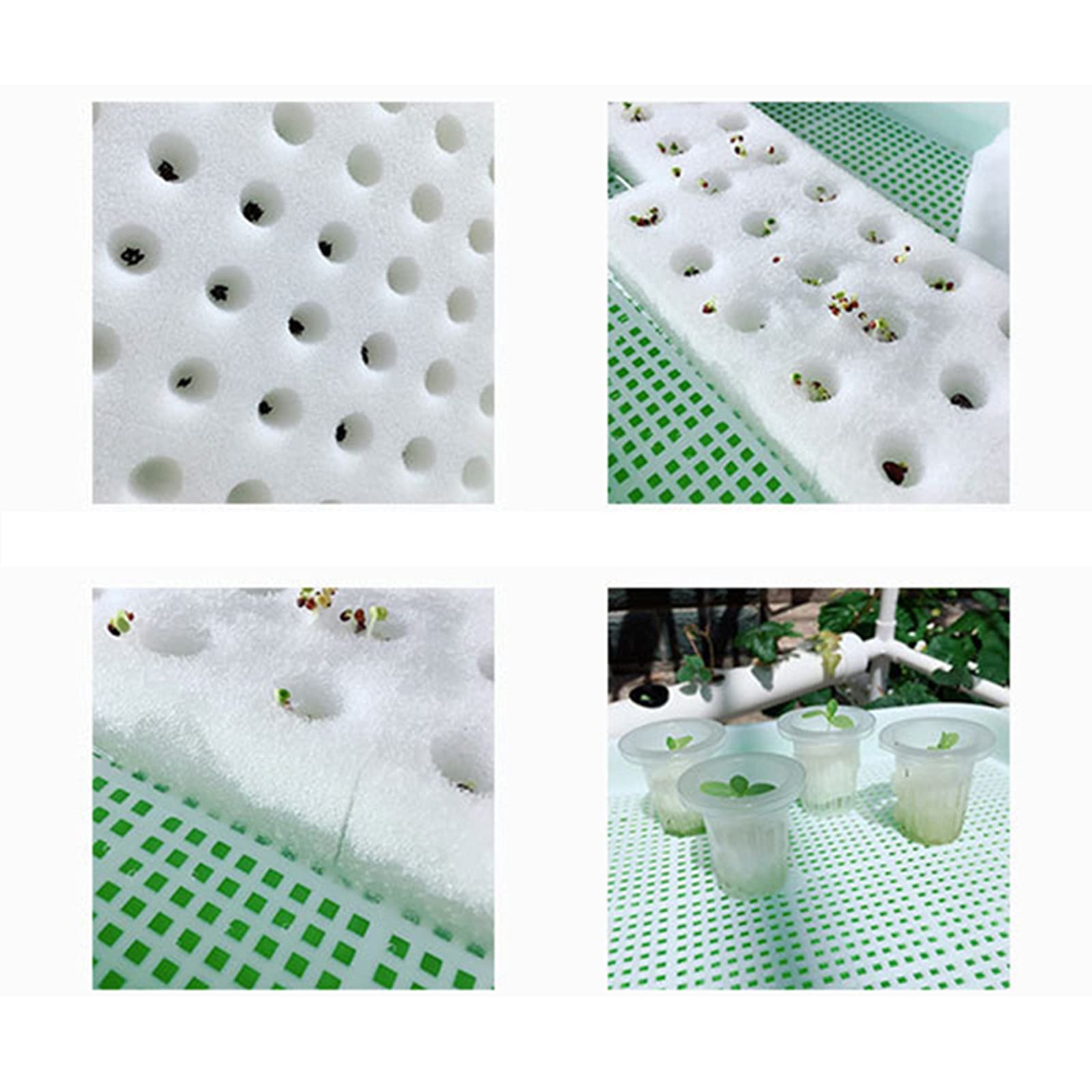 Hydroponic Grow Kit, sistema di coltivazione a doppio strato, 72 posizioni, sistema di coltivazione in PVC-U, con irrigazione automatica, sistema idroponico senza suolo per giardino, balcone