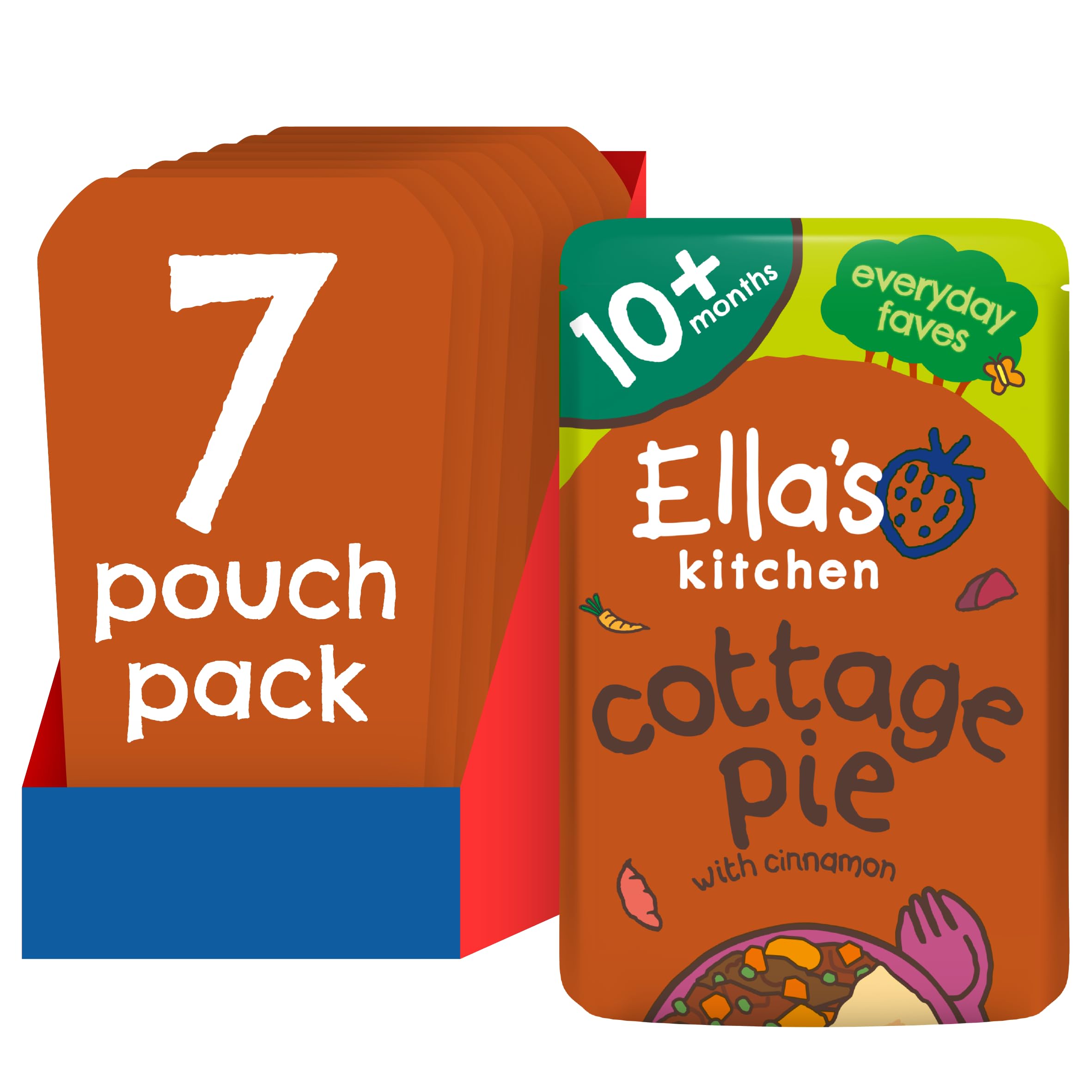 Ella's Kitchen Stage 3 From 10 Months Organic Cottage Pie 190 g (Pack of 7)