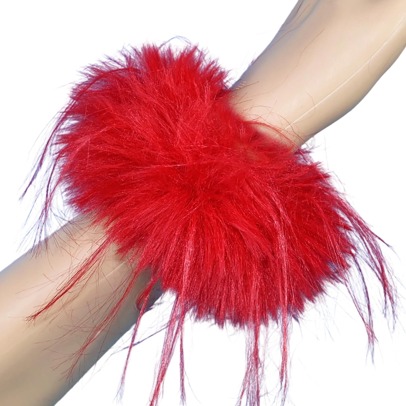MICFENY Friendly Oversized Feathered Hair Bands Practical Elastic Hair Ties With Natural Texture For Different Occasion